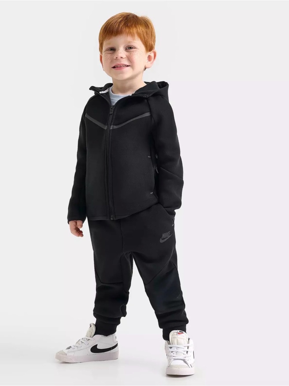 Nike Kid’s Sportswear Tech Fleece Full Zip Hooded Sweatshirt Black 2T